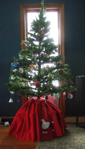 even my Christmas tree has a costume box